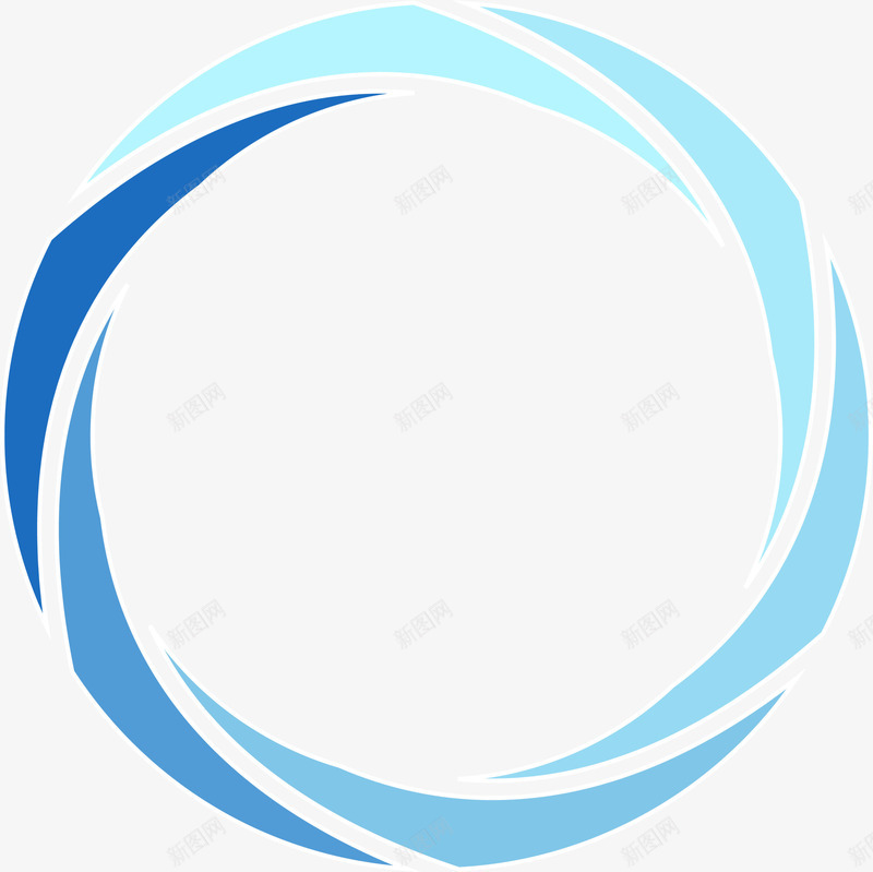 小清新蓝色圆圈png免抠素材_新图网 https://ixintu.com 小清新圆圈 拼接圆圈 旋转 水彩 渐变 蓝色圆圈