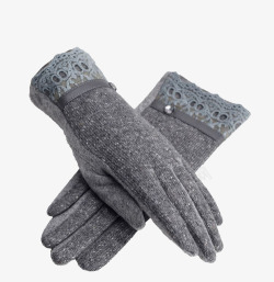 保暖显瘦优雅手套秋冬季手套高清图片