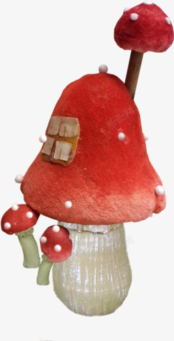 创意蘑菇小屋素材
