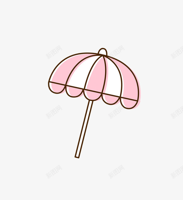 简笔画雨伞图标png_新图网 https://ixintu.com 创意卡通图标 创意卡通图案 卡通图标 卡通图案 卡通雨伞 白色 粉色