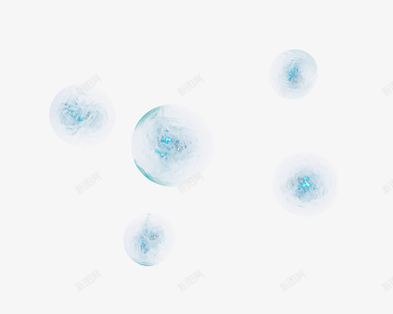 特效炫彩蓝色气泡png免抠素材_新图网 https://ixintu.com 光影溶图 光影特效 气泡 炫彩 炫彩素材 科技图案 透明