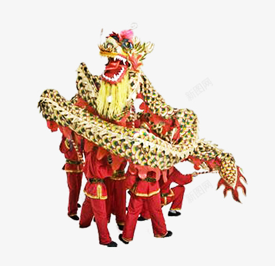 中国传统舞龙活动png免抠素材_新图网 https://ixintu.com 中国 传统 喜庆 庆典 新年元素 舞龙活动 节日