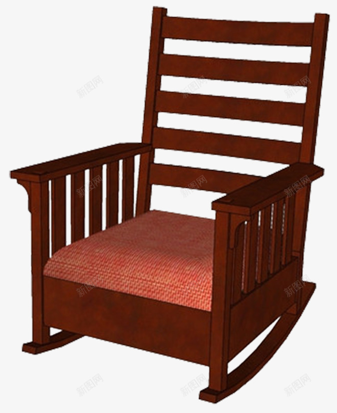 木质沙发靠背摇摇椅png免抠素材_新图网 https://ixintu.com 休息 室内 摇摇椅 木质 椅子 沙发椅 红木 靠背椅