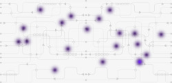 紫色点科技线条网络素材