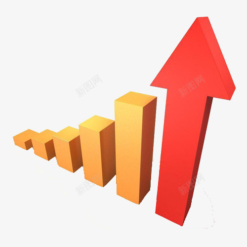 com 3d立体 ppt 上升 上市 业绩增长 企业 分析 发展 指标 海报 箭头