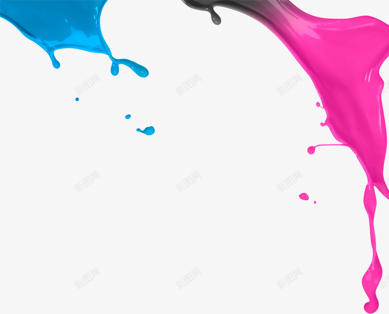 紫色蓝色油漆液体png免抠素材_新图网 https://ixintu.com 油漆 液体 紫色 蓝色