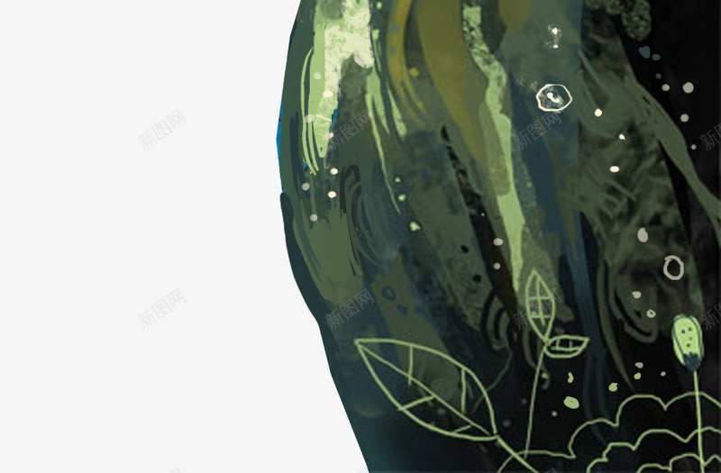 创意森林手绘植物png免抠素材_新图网 https://ixintu.com 创意 树林 森林 植物