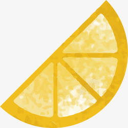 黄柠檬片可口的柠檬片矢量图高清图片