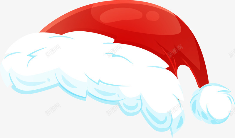 卡通圣诞节红色帽子png免抠素材_新图网 https://ixintu.com 冬季冬天 卡通 圣诞节 矢量图案 红色帽子 节日帽子