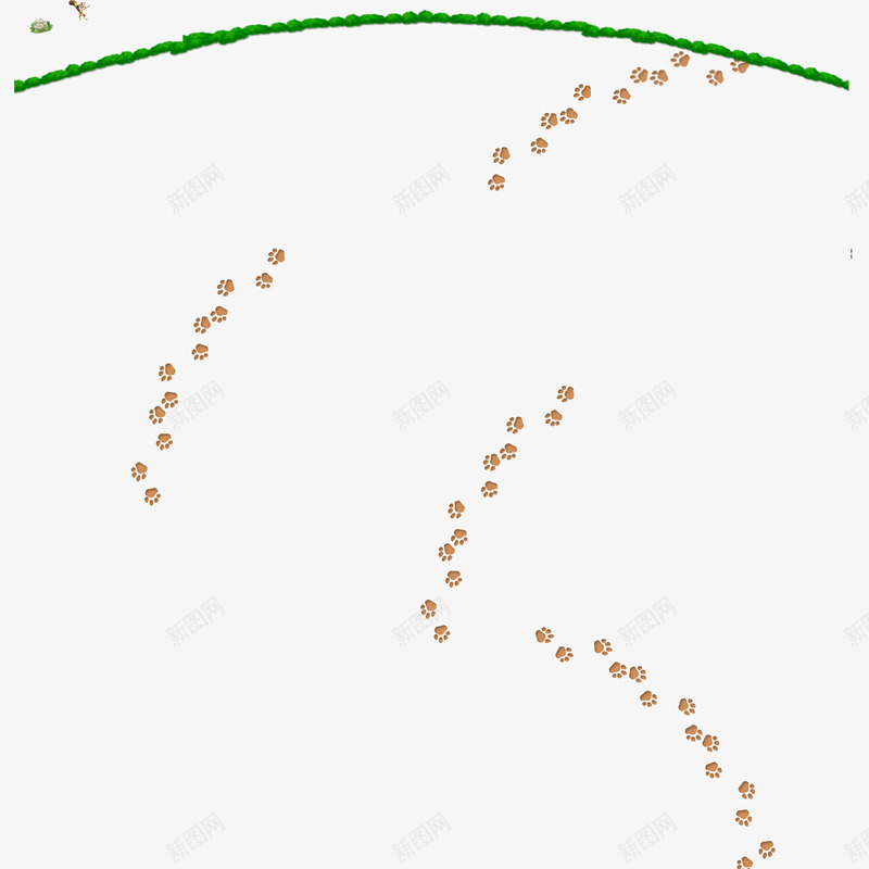 绿色春天小清新脚印小猫脚印psd免抠素材_新图网 https://ixintu.com 小清新 小猫脚印 春天 绿色 脚印