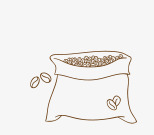 果汁机PNG手绘咖啡元素片高清图片