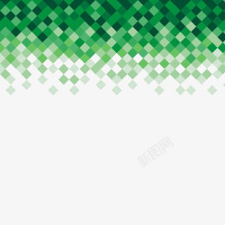 叠加素材绿色渐变菱形图案高清图片