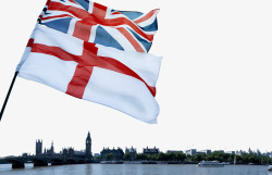 英国国旗下的塞纳河素材