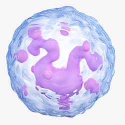 健康的细胞白细胞3D立体插画高清图片