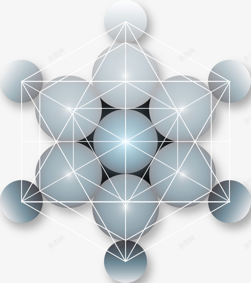 三维几何图形png免抠素材_新图网 https://ixintu.com 三维 三维几何 几何 多边形 形状 抽象 抽象的