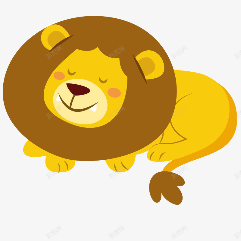 卡通插画母婴背景可爱png免抠素材_新图网 https://ixintu.com 动物 动物园 卡通 可爱风格 插画 母婴背景 狮子 童趣 贴纸
