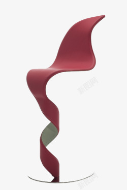 休息椅抽象丝带金属艺术椅子高清图片