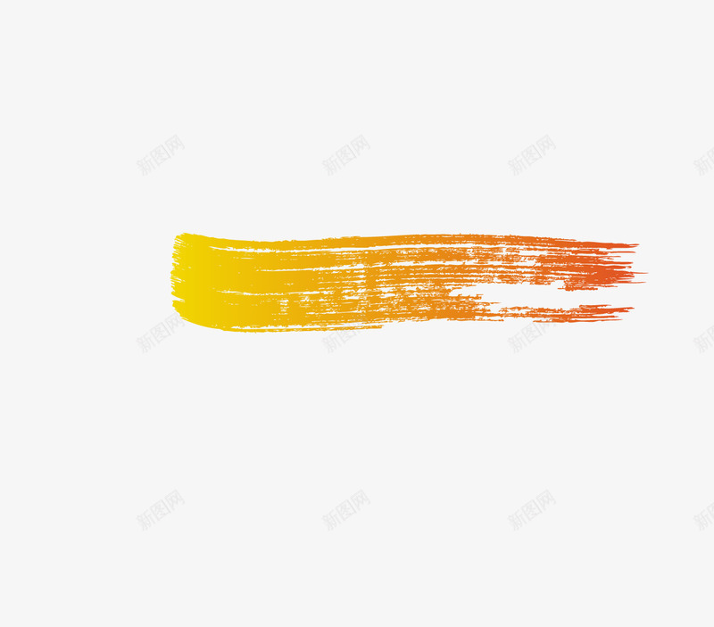 橙黄笔触彩色痕迹png免抠素材_新图网 https://ixintu.com 彩色 橙黄 痕迹 笔触