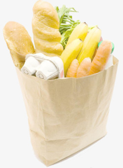 超市纸袋子素材