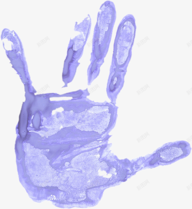 紫色油漆手掌png免抠素材_新图网 https://ixintu.com 彩色手掌 手掌 手掌印 油漆 颜料