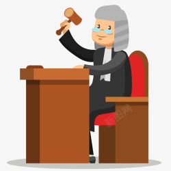 最高法院法律审判插画矢量图高清图片