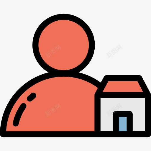 代理图标png_新图网 https://ixintu.com 人 家庭 房地产 房子 销售代理