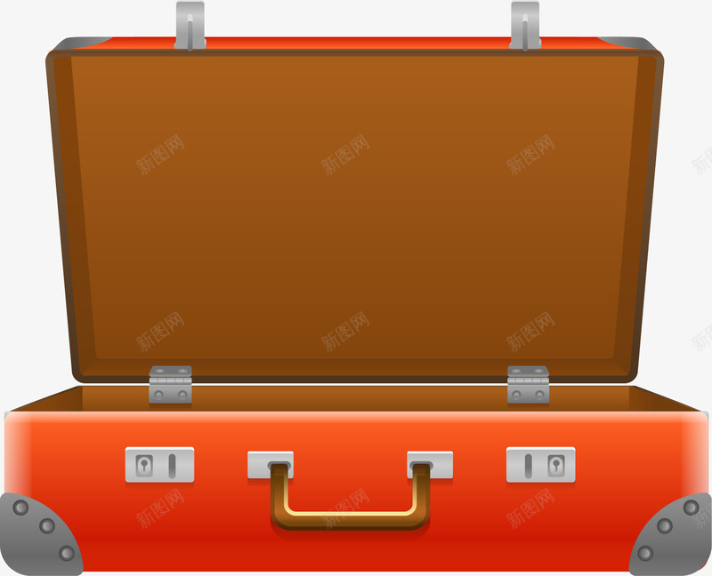 红色卡通行李箱png免抠素材_新图网 https://ixintu.com 免抠PNG 卡通 度假 旅游 红色 行李箱 装饰图案 运输