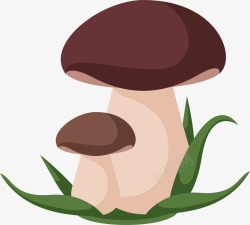 卡通秋季蘑菇素材
