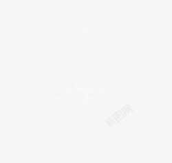 六角形雪花白色雪花高清图片