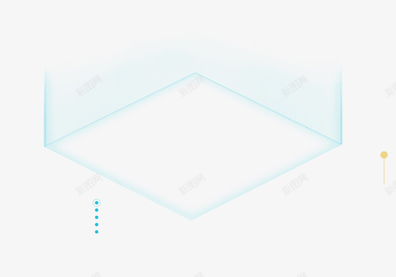 蓝色科技立体方块png免抠素材_新图网 https://ixintu.com 方块 科技 立体 蓝色