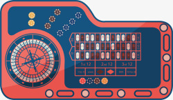 游戏赌桌时尚扁平赌桌图标矢量图高清图片