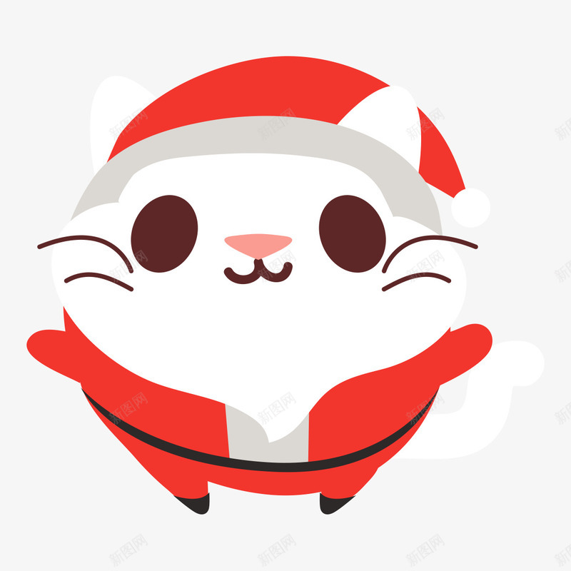 穿圣诞服的小猫咪png免抠素材_新图网 https://ixintu.com png图形 动物 圣诞服装 圣诞节 猫咪 装饰