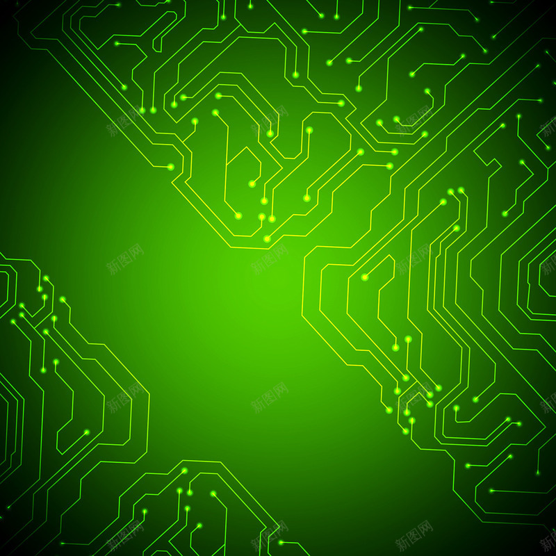 电路板背景png免抠素材_新图网 https://ixintu.com 接线图 电路板 科技 线路 绿色 背景