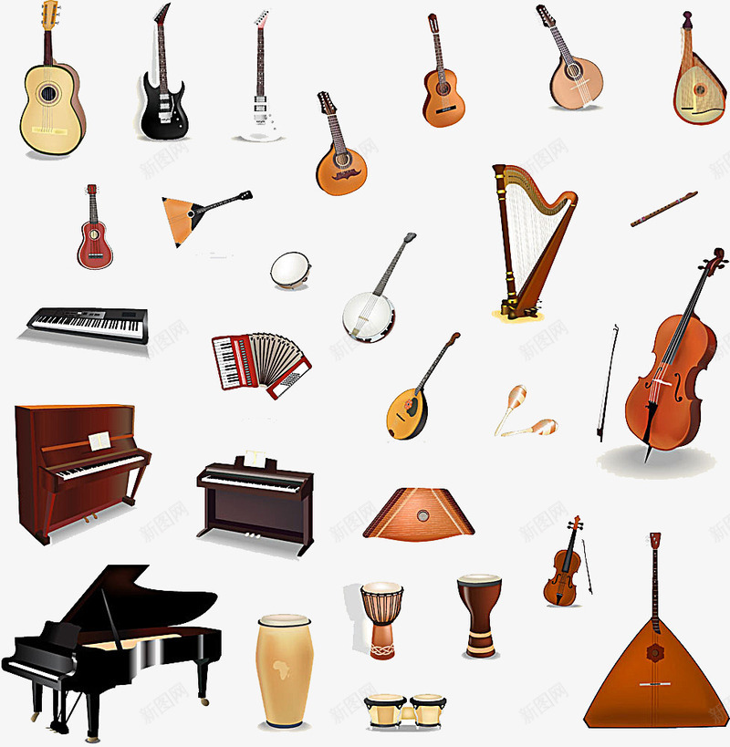 音乐器材元素符号png免抠素材_新图网 https://ixintu.com 休闲娱乐 元素符号 音乐 音乐器材