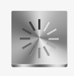 不锈钢金属按钮科技感按钮图标图标