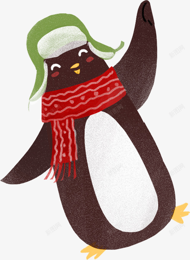 企鹅手绘元素png免抠素材_新图网 https://ixintu.com 企鹅 动物 手绘插画 水彩手绘胖胖企鹅
