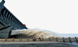 三峡工程三峡泄洪景观高清图片