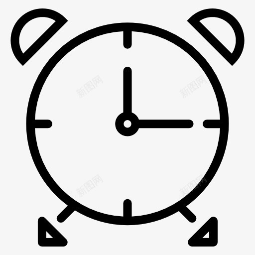 老闹钟图标png_新图网 https://ixintu.com 定时 手表 时钟 时间 计时器 醒来