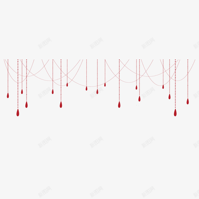情人节花纹装饰png免抠素材_新图网 https://ixintu.com 古典 婚礼 婚纱 底纹 情人节元素 手绘吊珠 时尚 欧式 潮流 红色交错线条 红色雕纹 线条