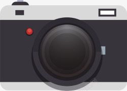 黑色扁平摄影相机素材