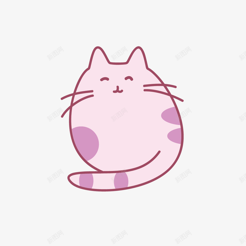 手绘小猫png免抠素材_新图网 https://ixintu.com 小猫 手绘画 猫 矢量装饰 装饰
