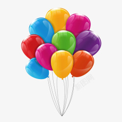 器材设备儿童节节日庆祝气球矢量图高清图片