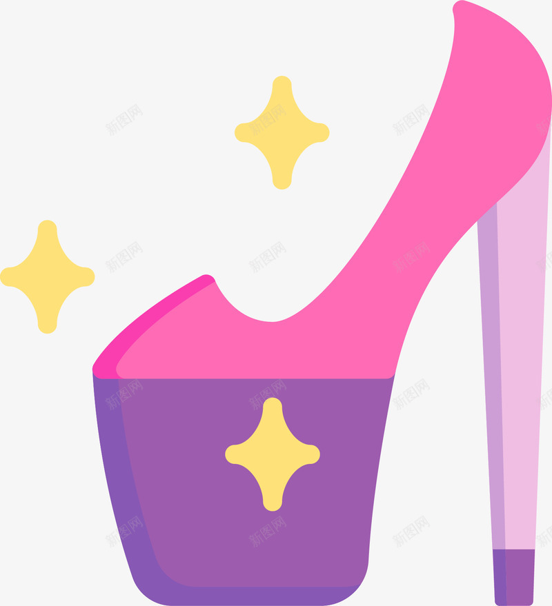 女性高跟鞋图标矢量图eps_新图网 https://ixintu.com 图标 女人 女性符号 女生符号 性别符号 恨天高 标识 高跟鞋 矢量图