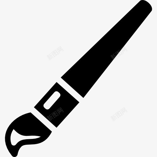 刷图标png_新图网 https://ixintu.com 刷子 工具 教育 教育图标 油漆 画笔 绘画 艺术