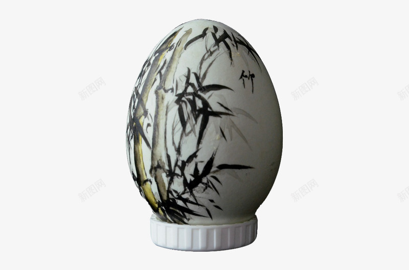 竹子雕刻画png免抠素材_新图网 https://ixintu.com 创意绘画 摄影 艺术设计 蛋壳 雕刻