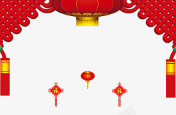 福字中国结装饰背景素材