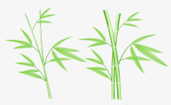 竹子树木清新手绘竹子素材