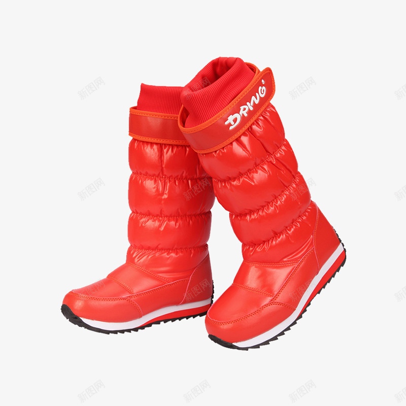 红色雪地靴png免抠素材_新图网 https://ixintu.com 产品实物图 女士 红色 雪地靴 鞋子