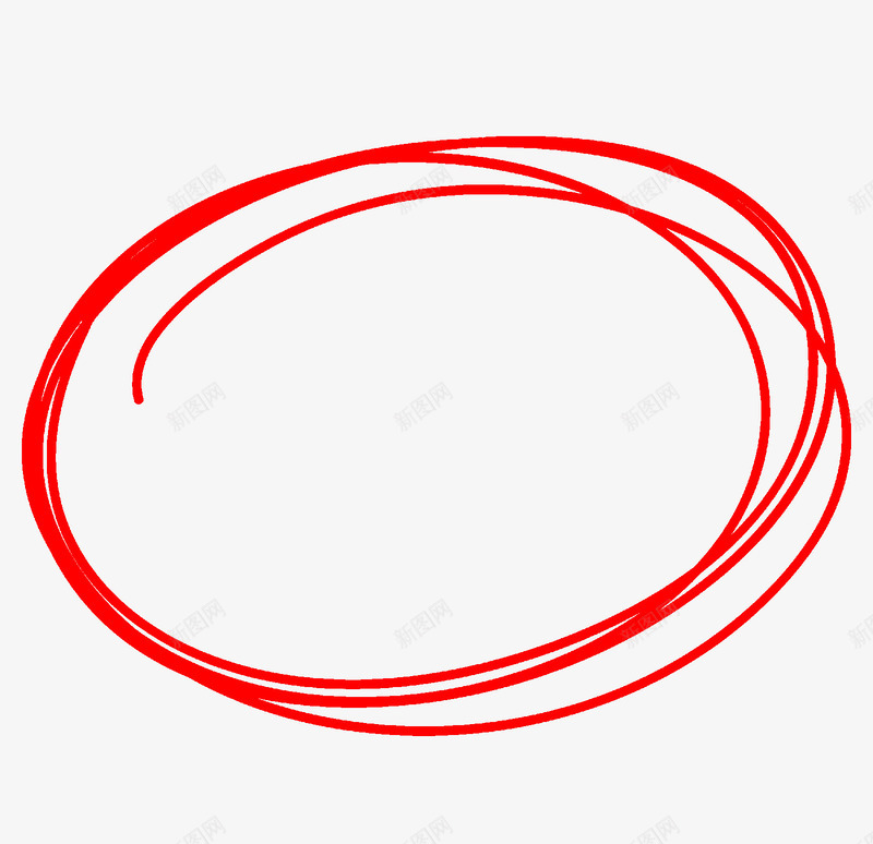 手绘抽象红线圈png免抠素材_新图网 https://ixintu.com PNG 元素 圆圈 圈圈 手绘 手绘红圈 画圈 笔触 红圈 线条 运笔