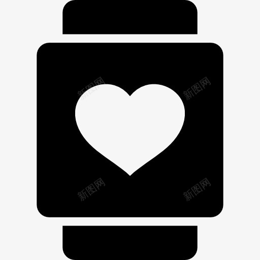 心率监测图标png_新图网 https://ixintu.com 心脏率 手表 技术
